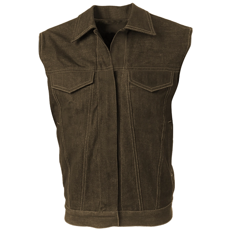 Jeans Vest Brown